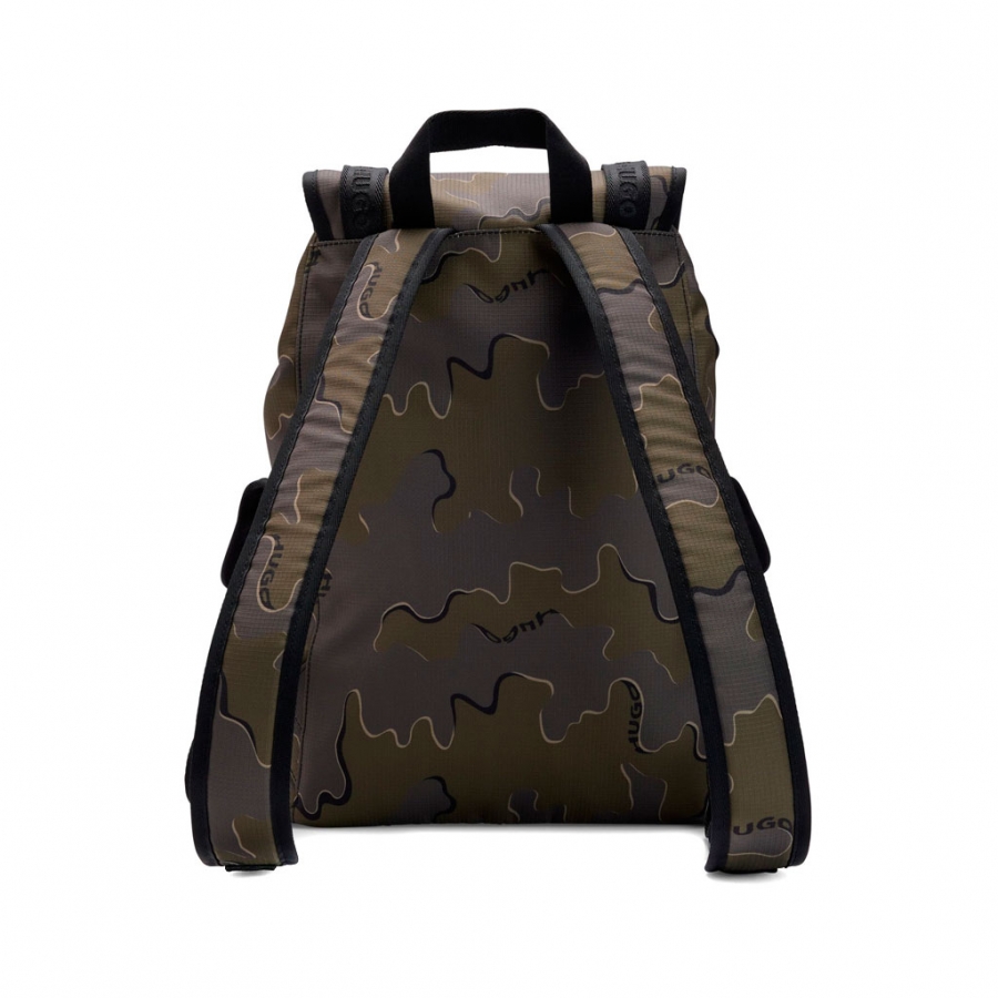 SAC À DOS AVEC IMPRIMÉ CAMOUFLAGE ET LOGO