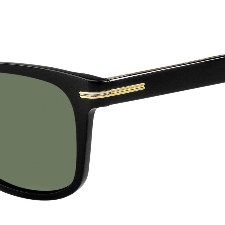 GAFAS DE SOL DE ACETATO NEGRO CON DETALLES DORADOS CARACTERÍSTICOS