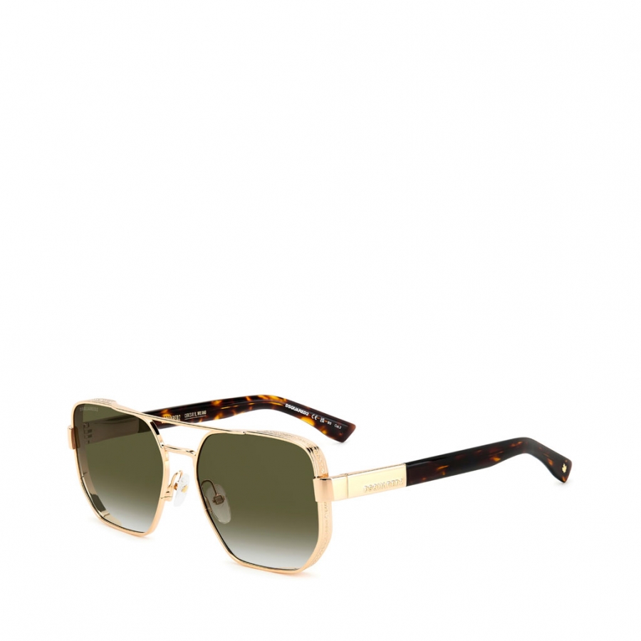 SUNGLASSES D2 0083/S 06J T58 140 GOLD HAVANA