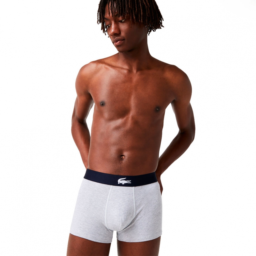 PACK OF 3 BOXER SHORTS IN STRETCH COTTON