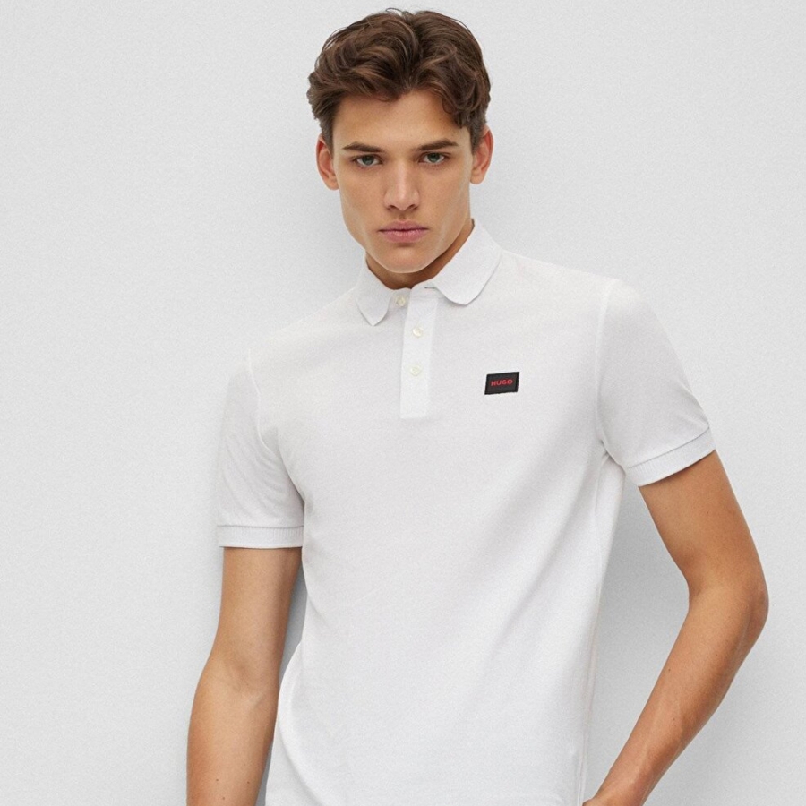 polo-blanc-coupe-slim-dereso