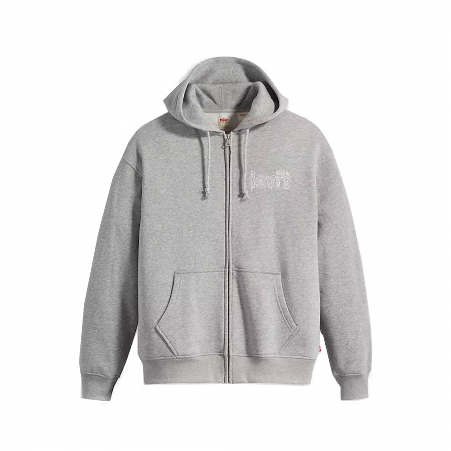 sweat-shirt-imprime-baggy-avec-capuche-et-zip