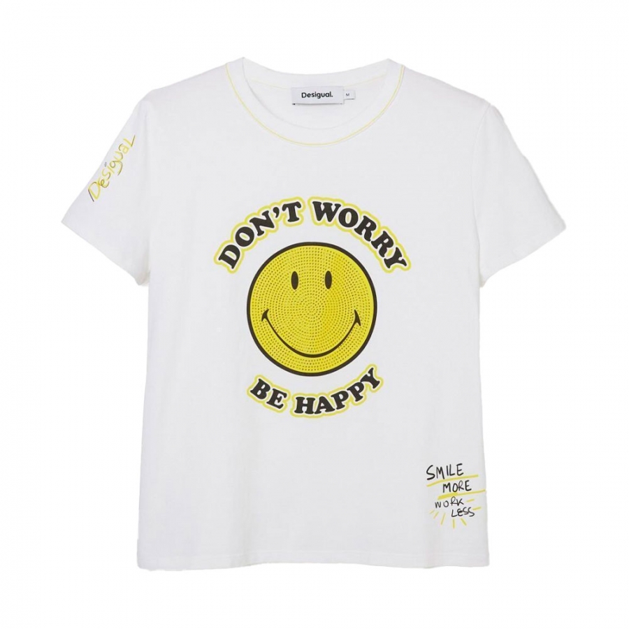 mehr-smiley-weisses-t-shirt