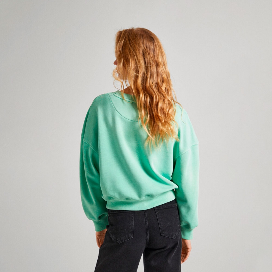 sweat-shirt-lynette-vert-menthe-acide