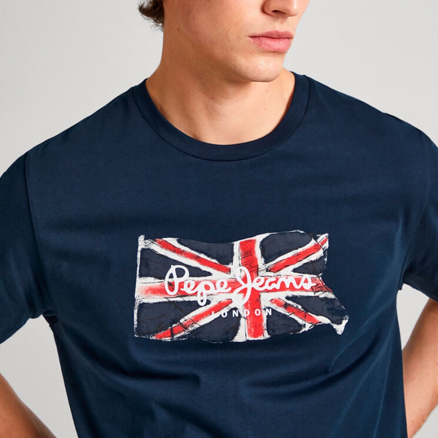 t-shirt-mit-normaler-passform-und-union-jack-logo