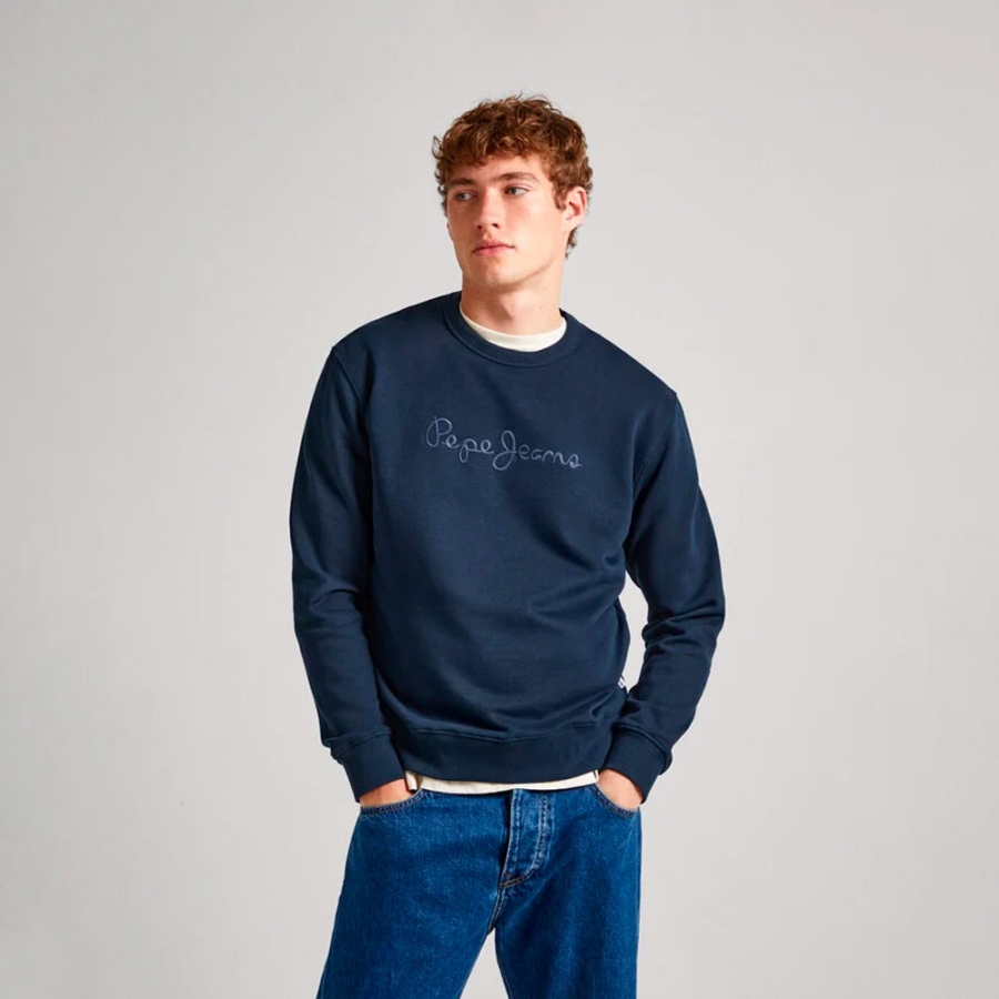 embroidered-logo-round-neck-sweatshirt