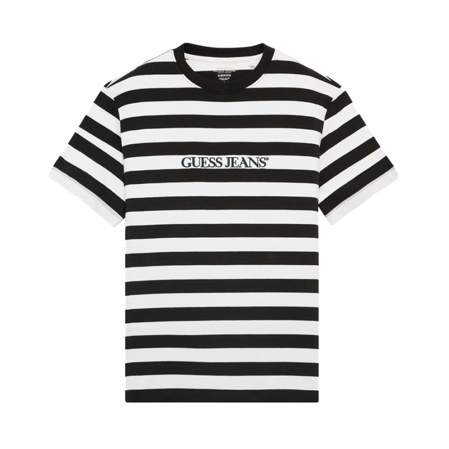 striped-t-shirt-with-logo