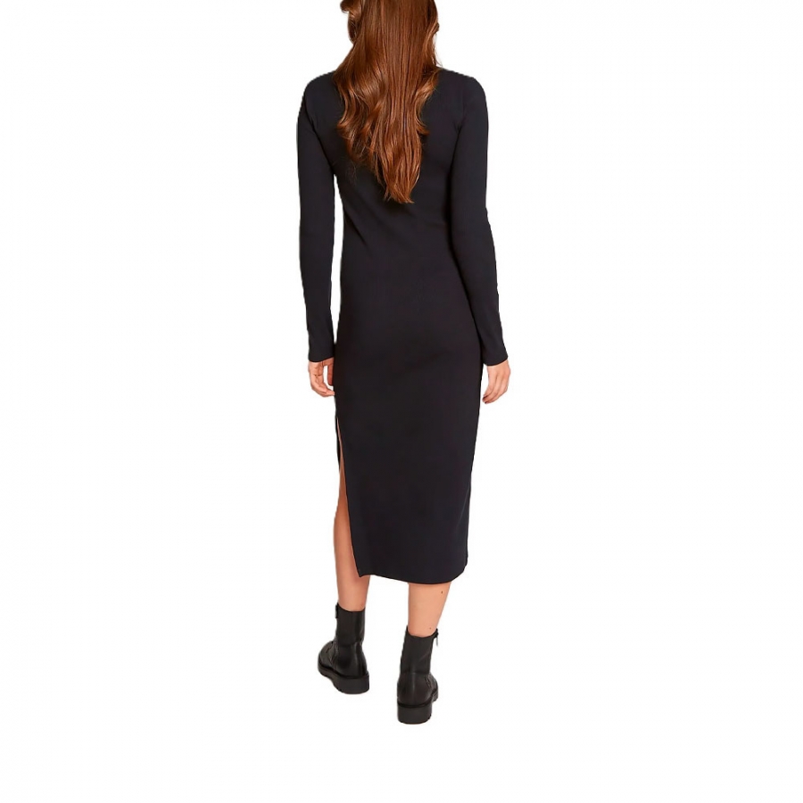 woven-label-rib-polo-dress