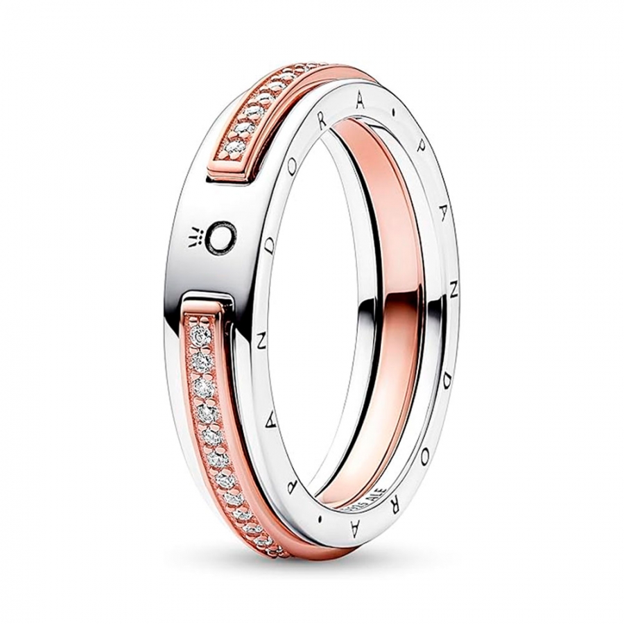 ring-mit-logo-und-pave-in-zweifarbigem-pandora-signature-182773c01