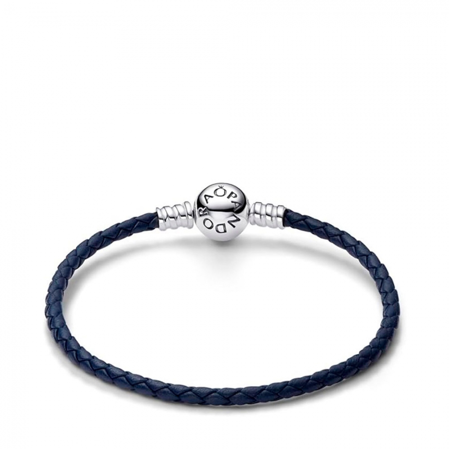 bracciale-pandora-moments-in-pelle-intrecciata-blu-con-chiusura-rotonda-592790c01-s1