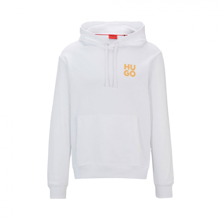 cotton-fleece-hoodie-with-printed-stacked-logo