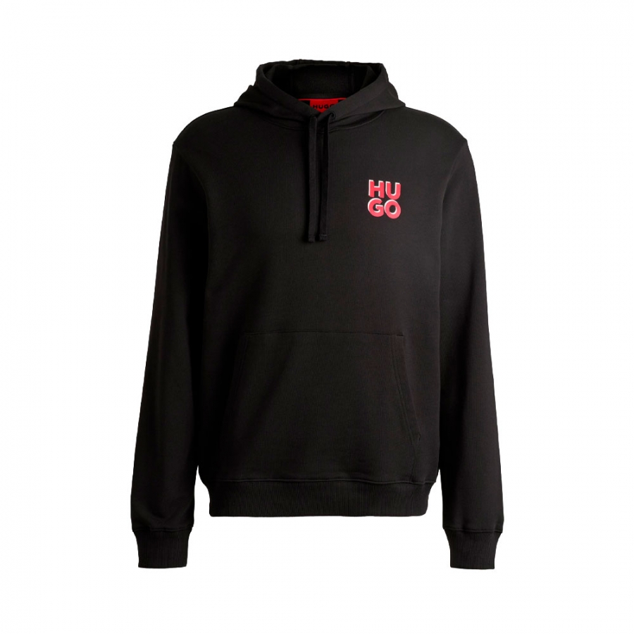 cotton-fleece-hoodie-with-printed-stacked-logo