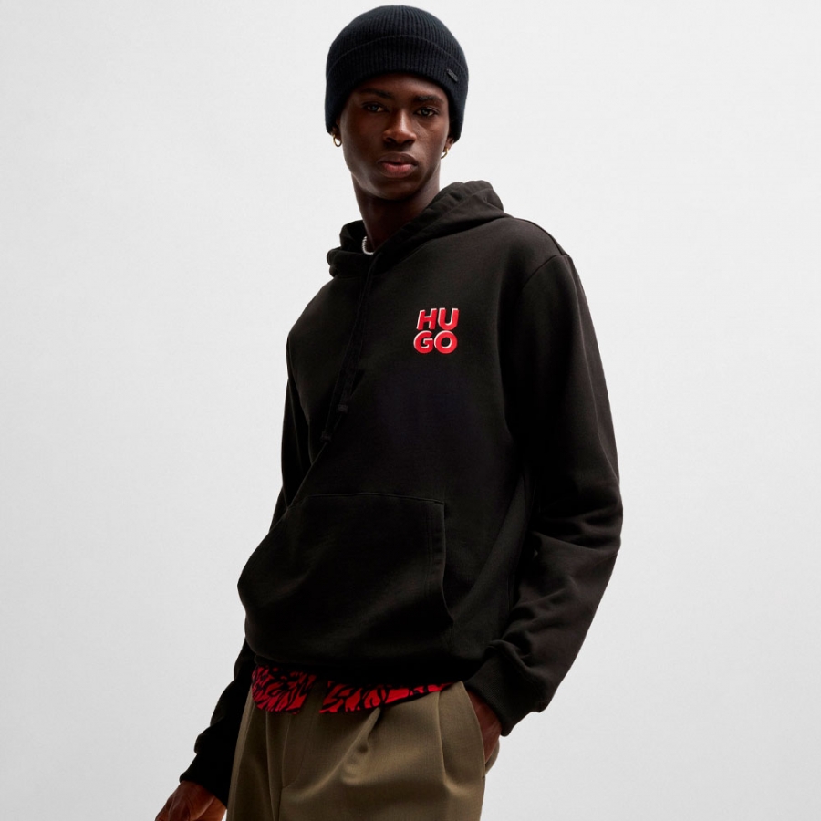 cotton-fleece-hoodie-with-printed-stacked-logo