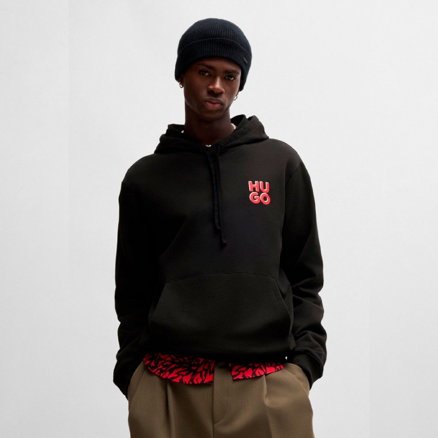 cotton-fleece-hoodie-with-printed-stacked-logo