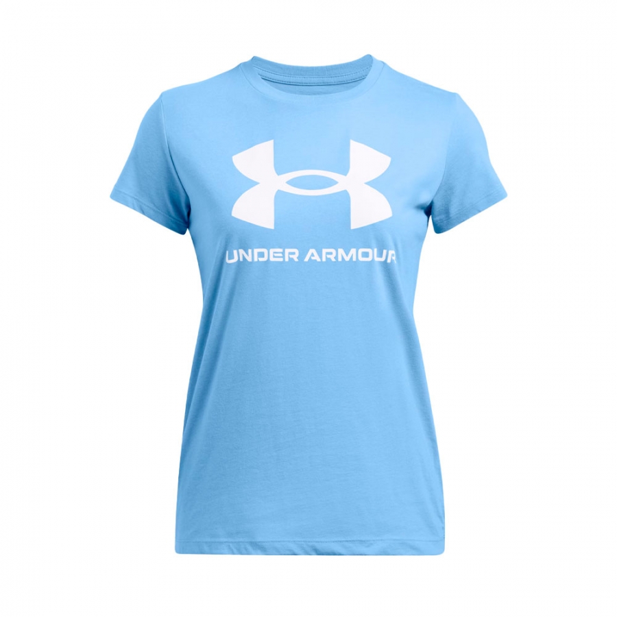 t-shirt-a-maniche-corte-con-logo-ua-rival-da-donna