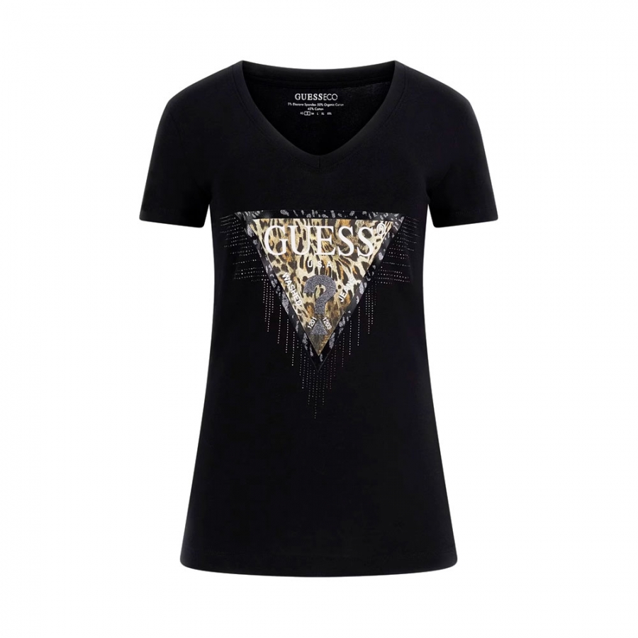 t-shirt-a-logo-triangulaire-a-imprime-animalier