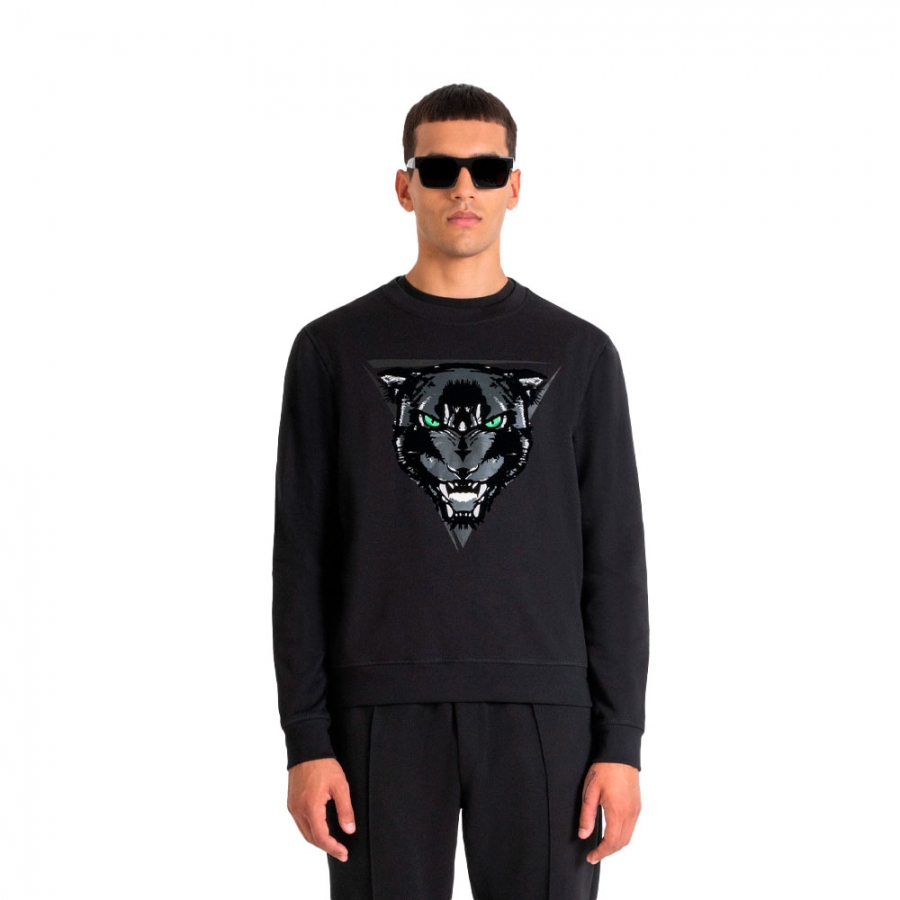 sudadera-regular-fit-con-estampado-de-pantera