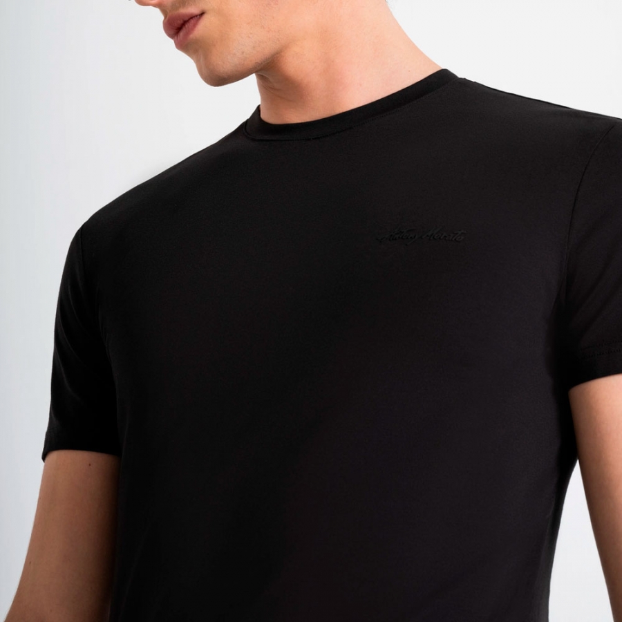 camiseta-super-slim-fit-con-logotipo-estampado