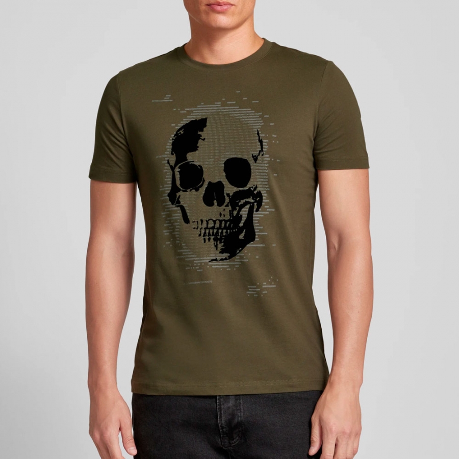 t-shirt-in-normaler-passform-mit-totenkopf-print