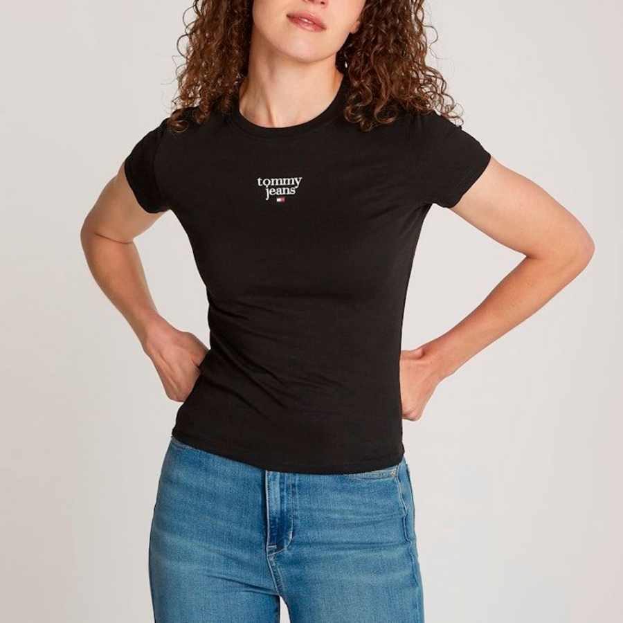 t-shirt-slim-essentiel-avec-logo