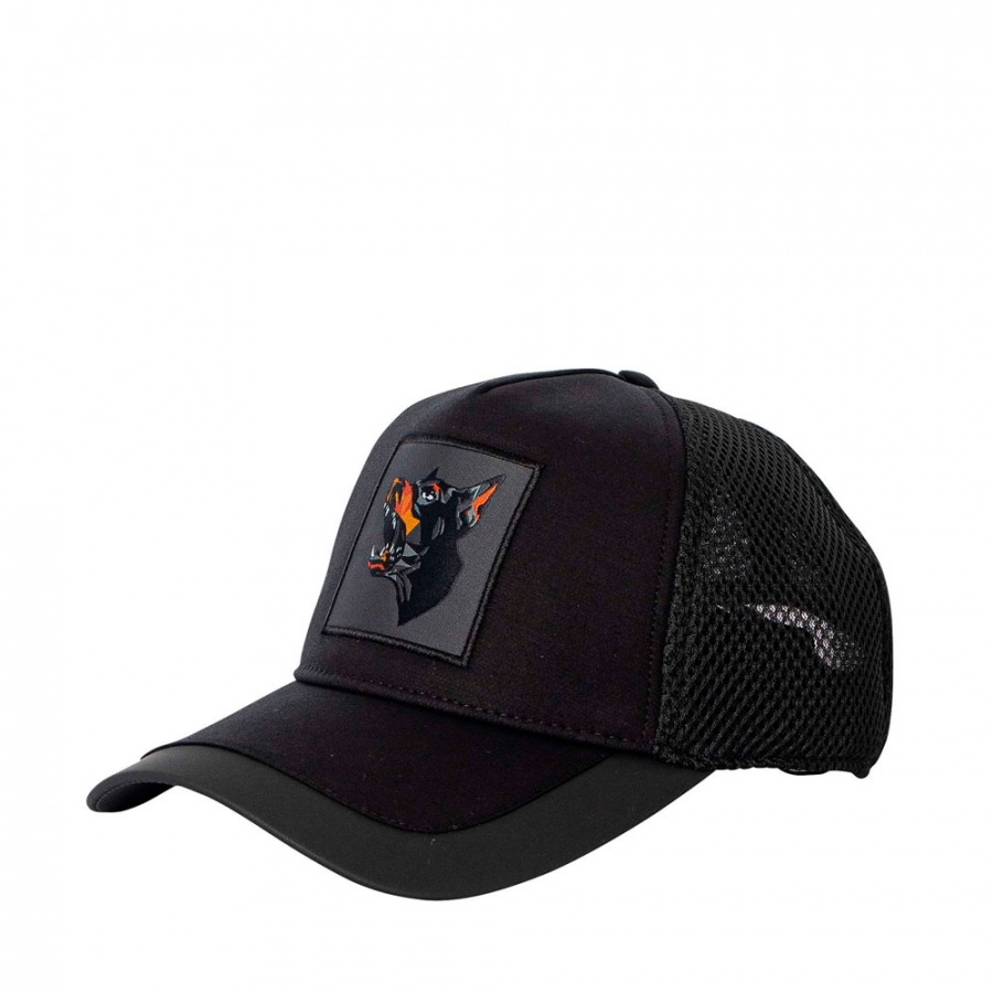 trucker-style-cap-with-doberman-patch