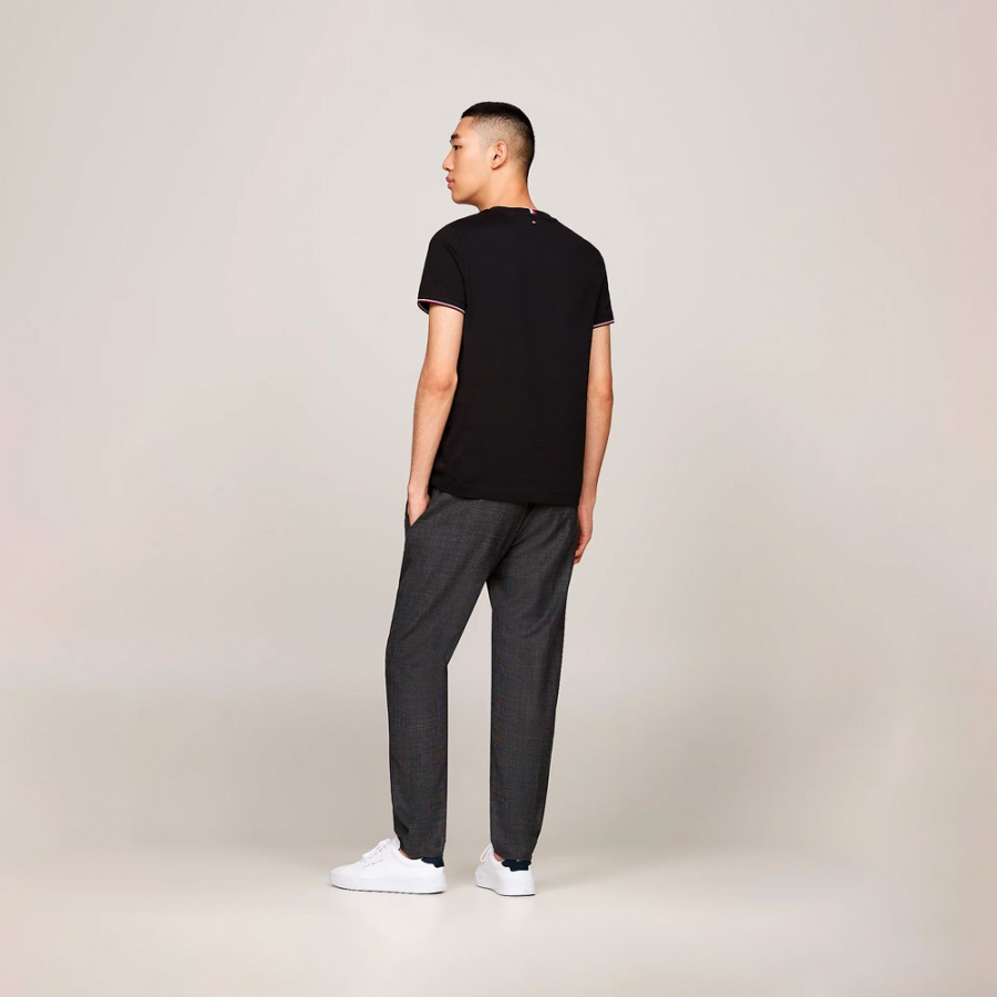 slim-t-shirt-with-ribbed-sleeves