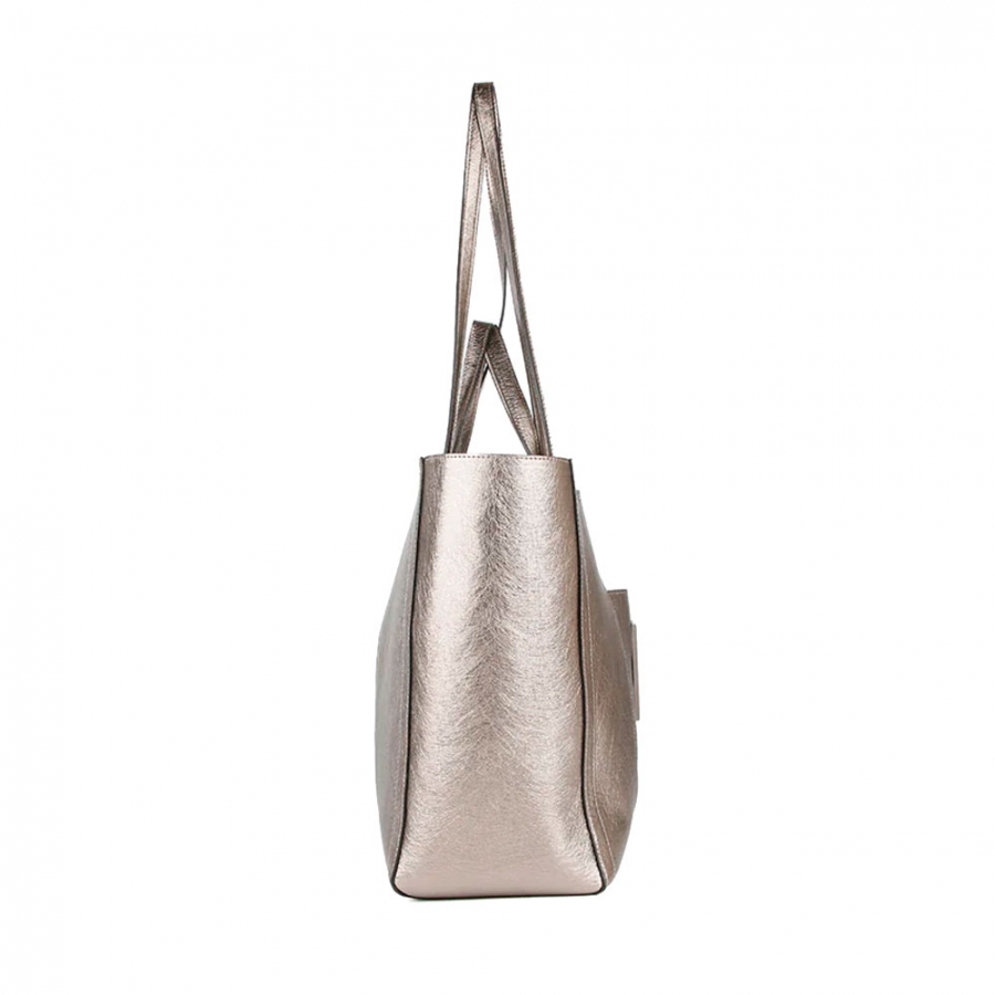 metallic-effect-shopper-bag