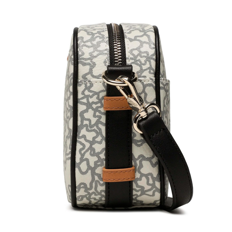 borsa-a-tracolla-mini-kaos-beige-nera-tous-design-moderno