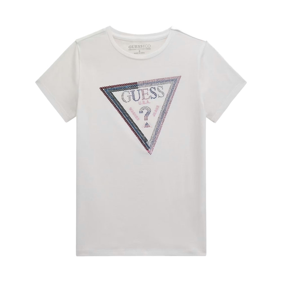 t-shirt-con-logo-triangolo-con-paillettes