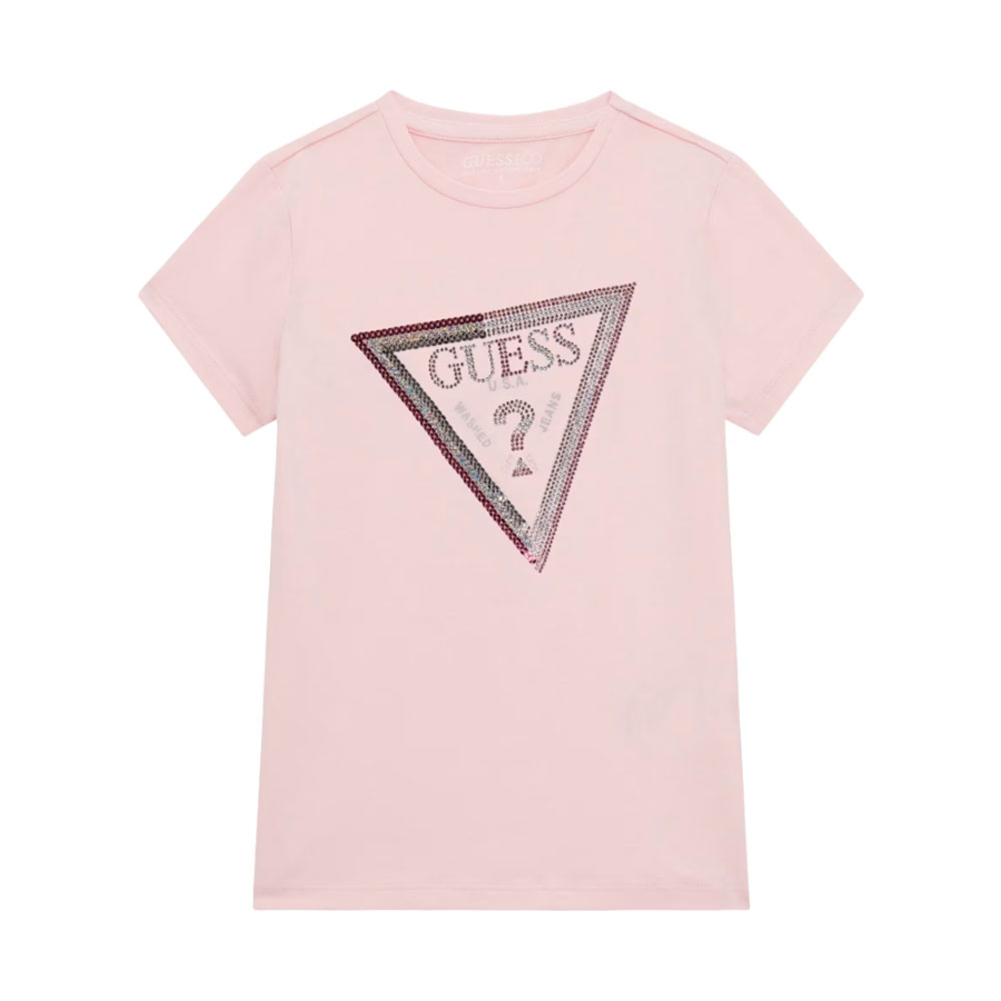 t-shirt-con-logo-triangolo-con-paillettes