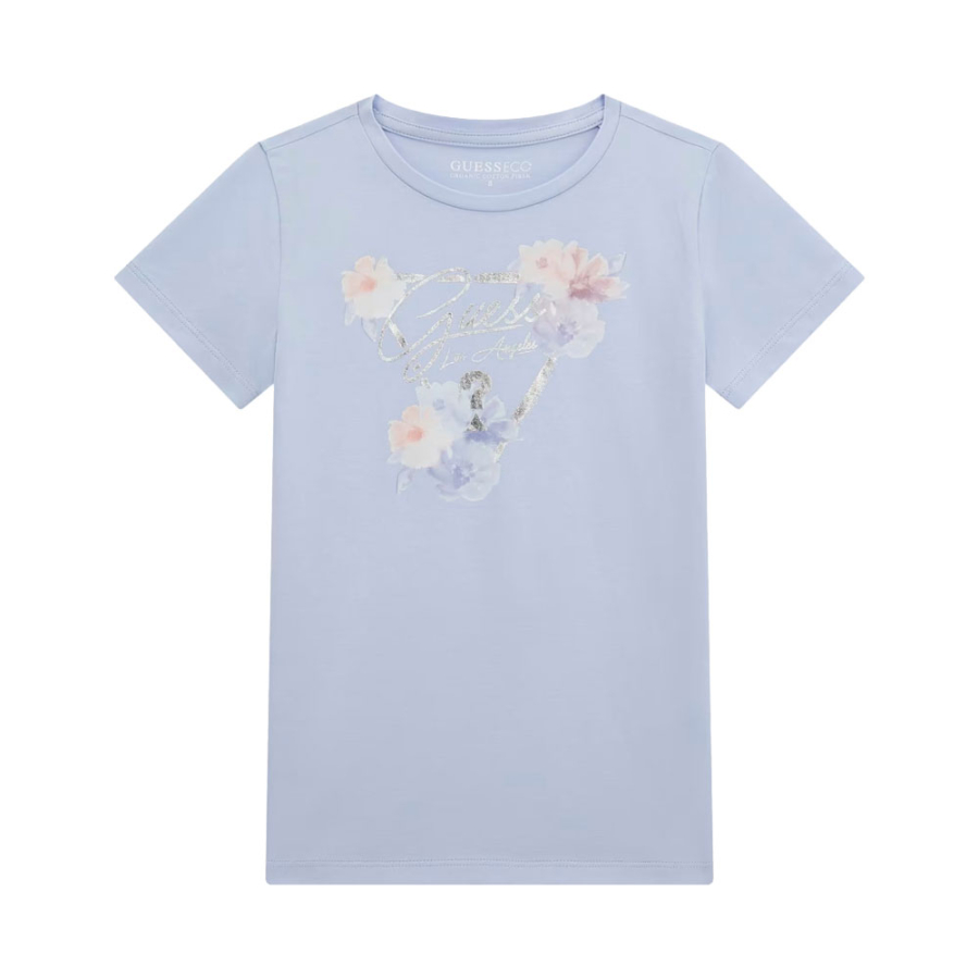 camiseta-con-logotipo-triangulo-floral-kids