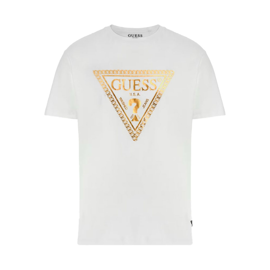 t-shirt-com-logotipo-triangulo-de-corrente