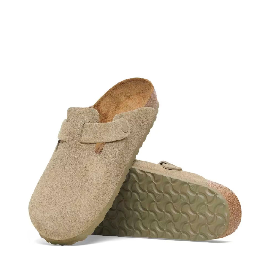 faded-khaki-boston-wildleder-clog-fur-damen-birkenstock