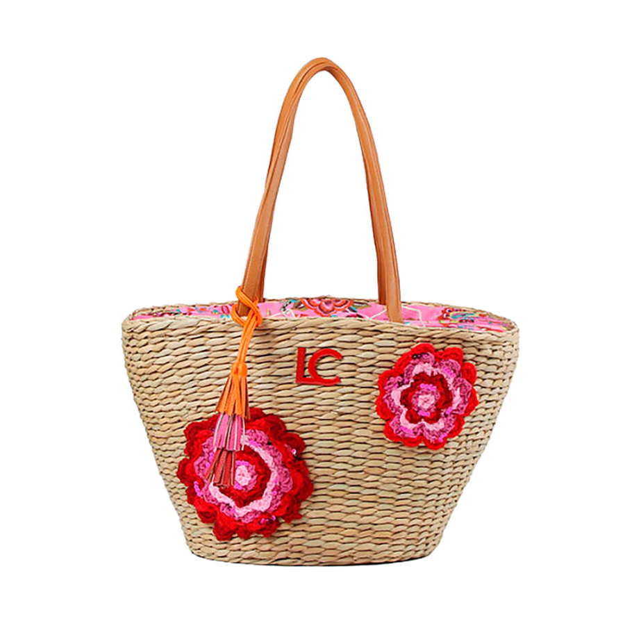 crochet-applied-flower-bag