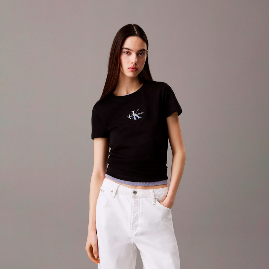 t-shirt-slim-con-monogramma