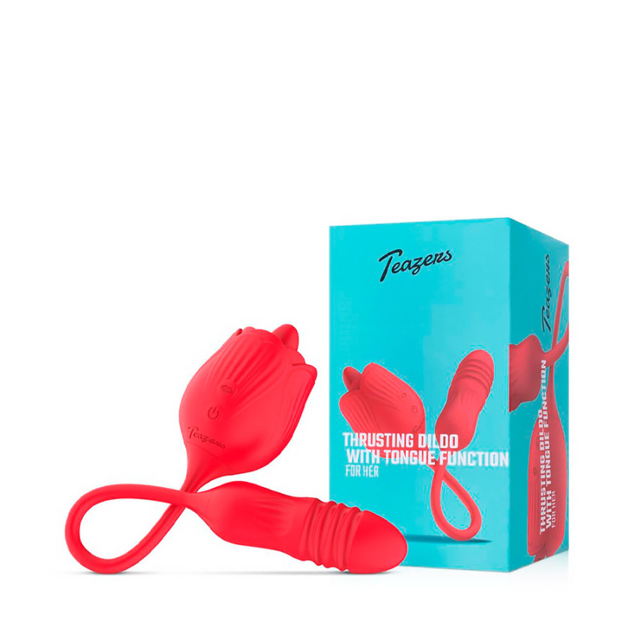 teazers-rose-vibrator-with-thrusting-dildo