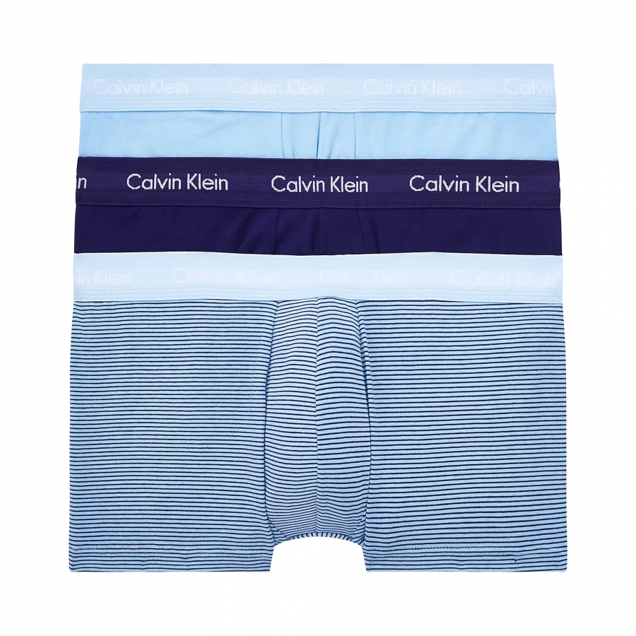 Calvin Klein - Lot de 3 boxers taille basse en coton stretch