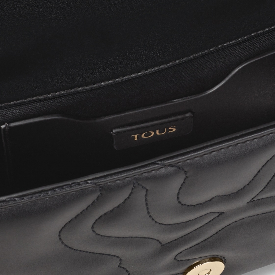 Tous Lapel S.K Dream Black Shoulder Bag