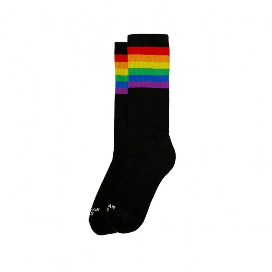 American Socks Chaussettes mi-hautes Rainbow Pride noires