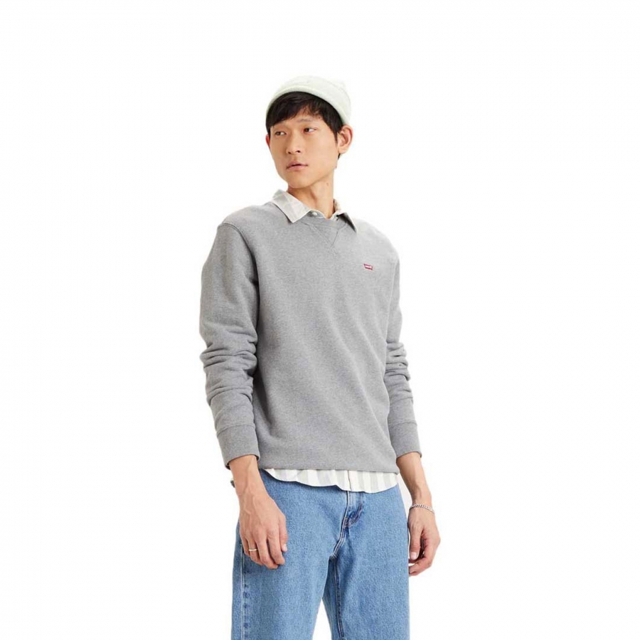 Felpa Levis New Original Crew Chisel Grey