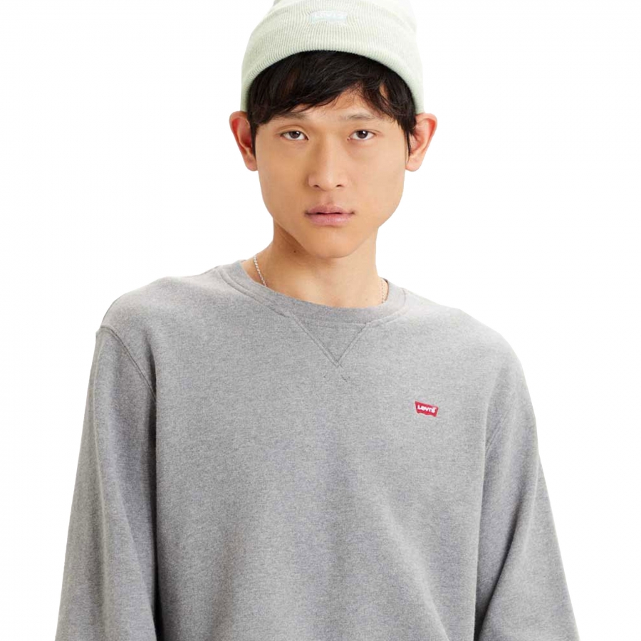 Felpa Levis New Original Crew Chisel Grey