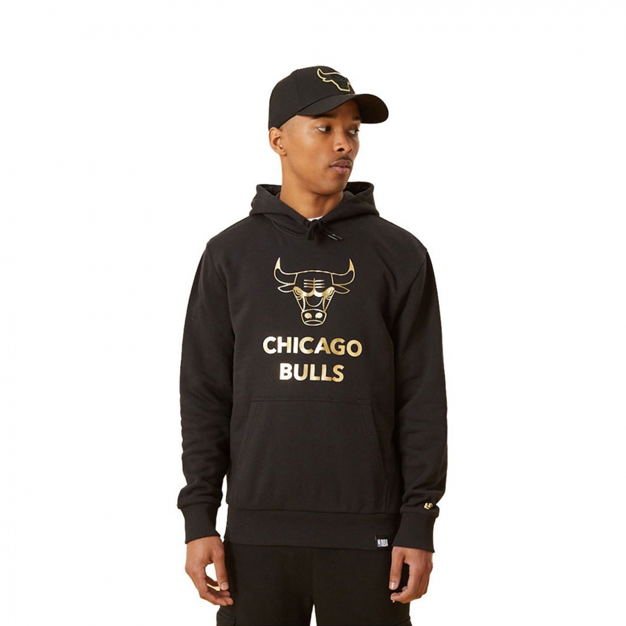 Felpa con cappuccio pullover Chicago Bulls di New Era